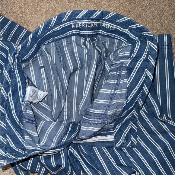 American Eagle Striped Wide Leg Trouser womens size 6 - Picture 7 of 9
